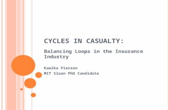 CYCLES IN CASUALTY: Balancing Loops in the Insurance Industry Kawika Pierson MIT Sloan PhD Candidate.