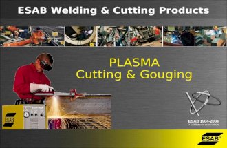 PLASMA Cutting & Gouging PLASMA Cutting & Gouging ESAB Welding & Cutting Products.