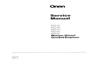 Onan Service Manual MDJA MDJB MDJC MDJE MDJF Marine Diesel Genset Engines 974-0750