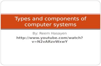 Types and components of computer systems By: Reem Hasayen  zvWxwY.