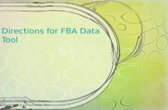 Directions for FBA Data Tool. Downloads-  You will enter your students data in this tool.