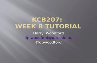 Darryl Woodford dp.woodford@qut.edu.au @dpwoodford.