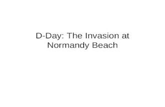 D-Day: The Invasion at Normandy Beach. The English Channel.