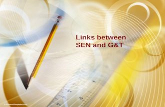 Links between SEN and G&T. dual or multiple exceptionality The term dual or multiple exceptionality (DME) is used to describe a group of educationally.