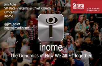 Inome The Genomics of How We All Fit Together. OVERTURE & 3 ACTS 1.About inome 2.Strata Redux 3.Felon Classifier 4.Closing Arguments.