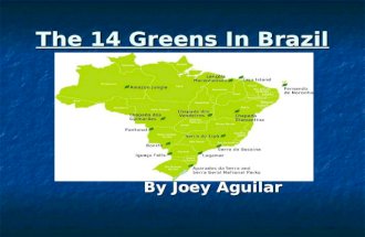 The 14 Greens In Brazil By Joey Aguilar. Amazon Jungle  Depending on your interests, there are two wonderful seasons to make your visit. From December.