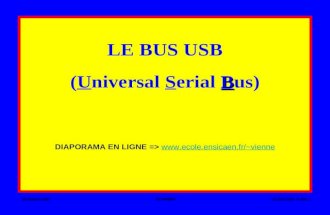 16 Octobre 2007JF VIENNELE BUS USB SLIDE 1 LE BUS USB B (Universal Serial Bus) DIAPORAMA EN LIGNE => viennevienne.
