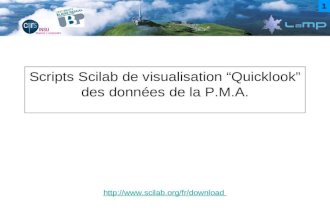 Scripts Scilab de visualisation Quicklook des données de la P.M.A.  1.