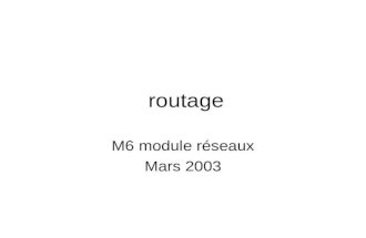 Routage M6 module réseaux Mars 2003. Région PACA   jupiter.u-3mrs.fr/~