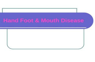 Hand Foot & Mouth Disease PPT