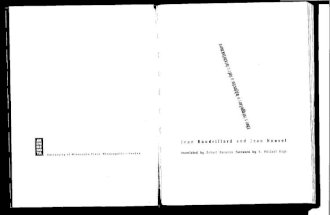 The Singular Objects of Jean Baudrillard - Jean Nouvel
