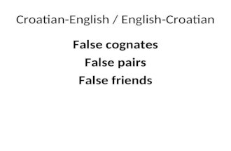 00 False Friends Croatian English