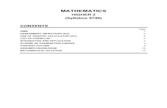 JC Math Syllabus