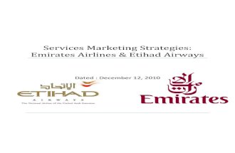 Service marketing Strategies: Emirates and Etihad