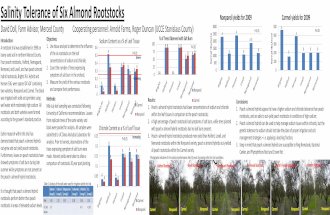 Salinity Tolerance of 6 Almond Rootstocks - ABC 2010 Conference Poster