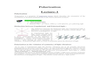 Polarization Lecture