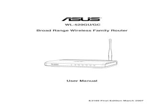 ASUS Wireless Router User Manual Wl-520gc