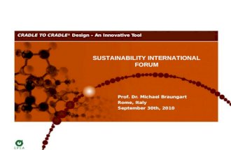 Michael Braungart - CRADLE TO CRADLE design - An innovative tool