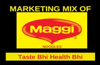 Maggi- Marketing Mix