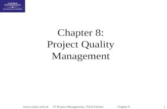 Chap08 Project Quality Management