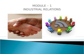 industrial relations background