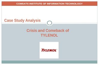 Tylenol Crisis and Comeback -- Case Analysis