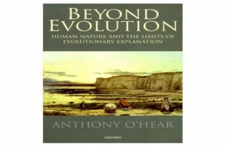 Anthony O'Hear-Beyond Evolution- Human Nature and the Limits of Evolutionary Explanation
