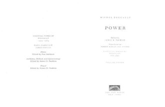 Foucault Subject and Power” in Power