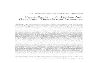 V. S. Ramachandran and E. M. Hubbard - Synasthaesia