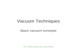 3 Vacuum Basic Concepts