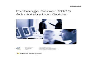 Microsoft Exchange Server 2003Admin