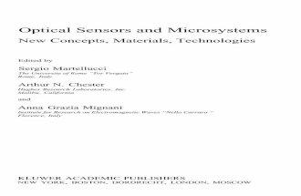 Optical Sensors and Microsystems - New Concepts, Materials, Technologies (13 - fin)