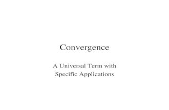 Convergence Explained