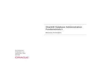 Oracle 9i Database Administration Fundamentals I