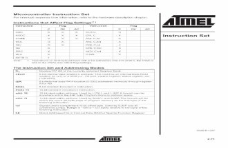 Atmel 8051 MCU Instruction Set