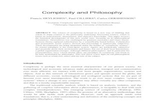 Complexity and Philosophy