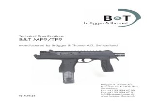 Brugger Thomet MP9 Technical Specifications Manual