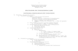 Consolidated Outline in Taxation 2010