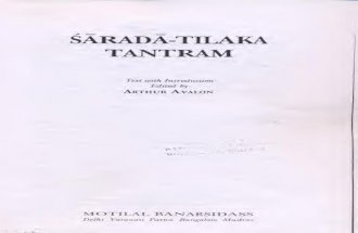 IntroductionToSarada TilakaTantram Text
