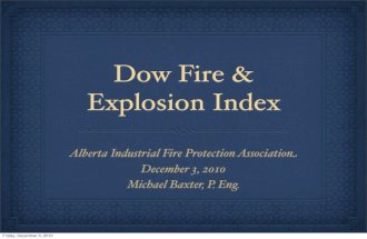 Dow Fire & Explosion Index Presentation