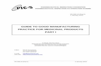PE 009-10 GMP Guide (Part I Basic Requirements for Medicinal Products)