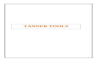 Tanner Manual PKJ