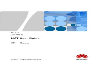 Node B LMT User guide for Huawei Systems