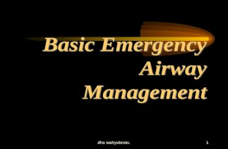 Basic Emergency Airway Management