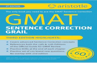 Aristotle Prep GMAT Sentence Correction Grail 3rd Edition Sample