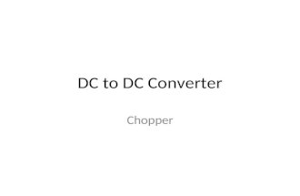 Chopper Dc to Dc Converter