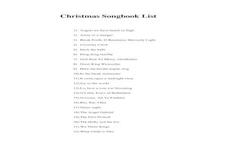 Christmas Songs SATB