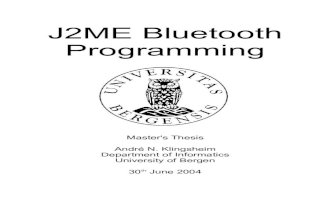 BlueTooth Java2ME