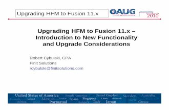 Fusion11x Upgrade Presentation Rcybulski Connection Point 2010