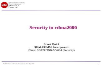 3GPP2 Security in Cdma2000